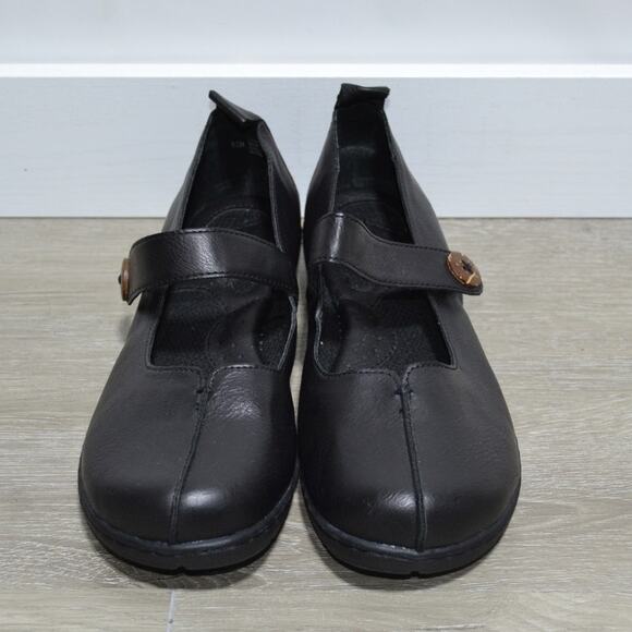 B.O.C Black Leather Women's Shoes 8.5 - Picture 2 of 9
